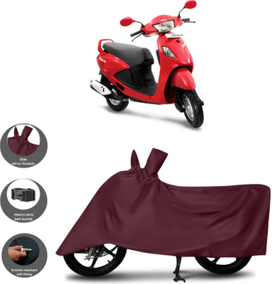 WMIZEXA Waterproof Two Wheeler Cover for Hero(Pleasure Plus, Maroon)