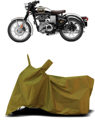 VESMEI Two Wheeler Cover for Royal Enfield(Classic Gunmetal BS6, Blue)
