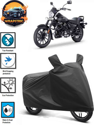 WRAPSTRIC Waterproof Two Wheeler Cover for Bajaj(Avenger 160 Street, Black)