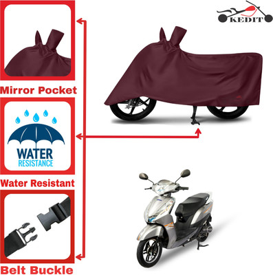 KEDIT Two Wheeler Cover for Ampere(Magnus BS6, Maroon)
