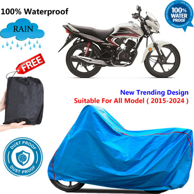 OliverX Waterproof Two Wheeler Cover for Honda(Dream Yuga, Blue)