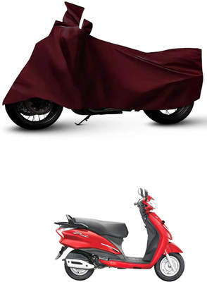 ZEDTEEK Waterproof Two Wheeler Cover for Hero(Moto Corp Duet, Maroon)