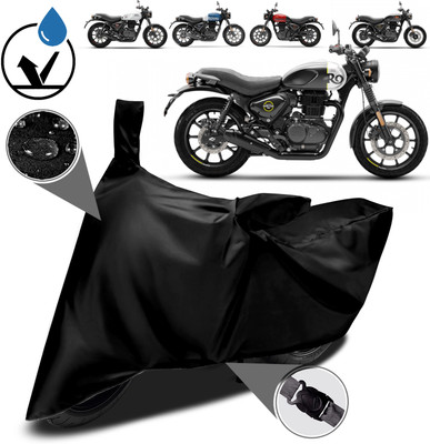 smwzxyu Waterproof Two Wheeler Cover for Royal Enfield(Black)