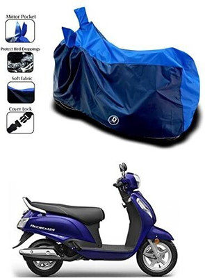 Mdstar Waterproof Two Wheeler Cover for Suzuki(Access 125, Blue)