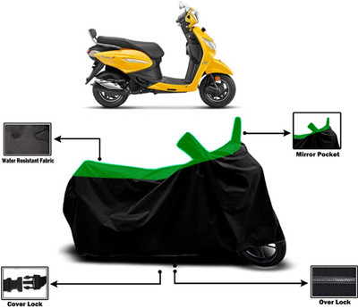 Amexride Two Wheeler Cover for Hero(Pleasure Plus, Green)