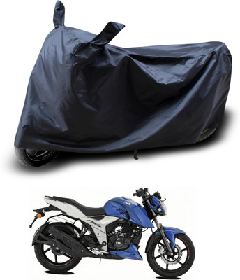 PAGORA Waterproof Two Wheeler Cover for TVS(Apache RTR 160 4V, Black)