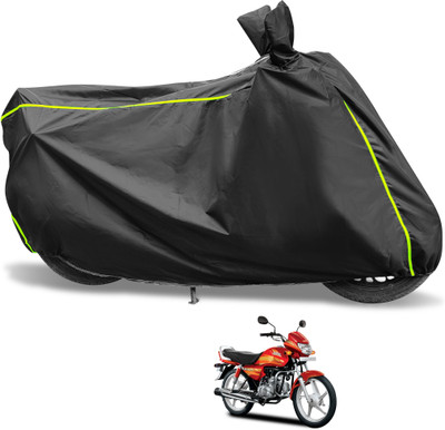 Euro Care Waterproof Two Wheeler Cover for Hero(CD deluxe, Black)