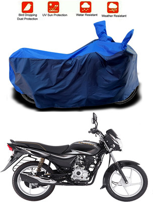 Mdstar Waterproof Two Wheeler Cover for Bajaj(Platina 100, Blue, Blue)