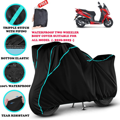 OliverX Waterproof Two Wheeler Cover for Aprilia(SXR 160 BS6, Black)