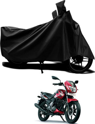 AASHTIK MART Two Wheeler Cover for TVS(Flame SR125, Black)