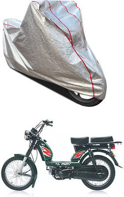 PAGORA Waterproof Two Wheeler Cover for TVS(Heavy Duty Super XL, Silver)