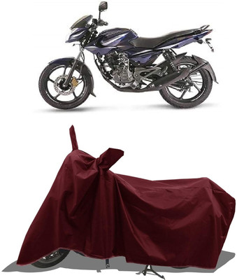 KEDIT Two Wheeler Cover for Bajaj(Pulsar 135 LS DTS-i, Maroon)