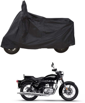 CODOKI Waterproof Two Wheeler Cover for Royal Enfield(Bullet 350 Twinspark, Black)