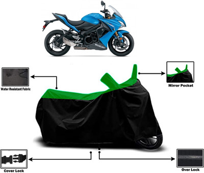Amexride Two Wheeler Cover for Suzuki(GSX S1000F, Green)