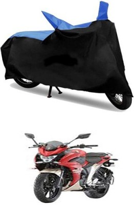 Mdstar Waterproof Two Wheeler Cover for Yamaha(Fazer, Blue, Black)