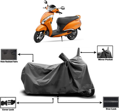 Amexride Two Wheeler Cover for TVS(Jupiter 125, Grey)
