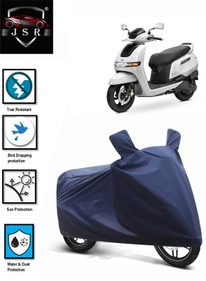 J S R Waterproof Two Wheeler Cover for TVS(iQube Electric, Blue)