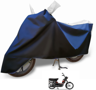 Euro Care Waterproof Two Wheeler Cover for TVS(Luna, Silver)