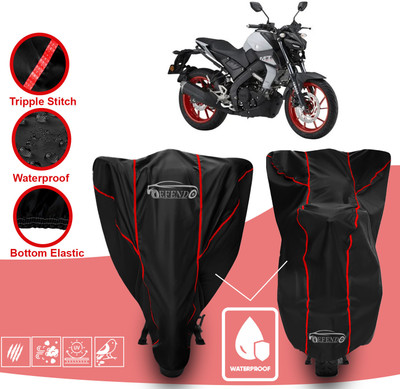 Defendo Waterproof Two Wheeler Cover for Yamaha(MT 15, Black)