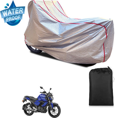 PAGORA Waterproof Two Wheeler Cover for Yamaha(FZ-S Fi Version 3.0, Silver)