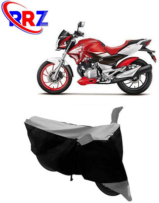 RRZ Waterproof Two Wheeler Cover for Hero(CBZ TYPE 1, Black, Grey)