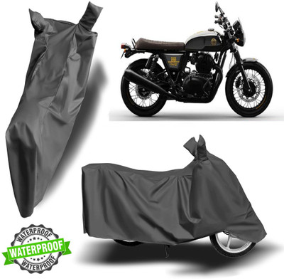 Autoinnovation Waterproof Two Wheeler Cover for Royal Enfield(Interceptor 650, Grey)