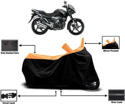 Amexride Two Wheeler Cover for Suzuki(GS 150R, Orange)