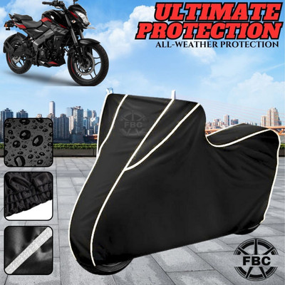 FBC Waterproof Two Wheeler Cover for Bajaj(Pulsar 200, Black)