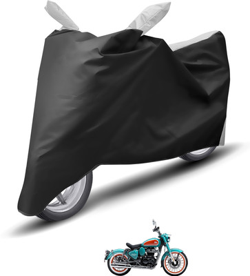 Caronix Waterproof Two Wheeler Cover for Royal Enfield(Silver)