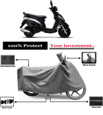 Amexride Two Wheeler Cover for Mahindra(Rodeo UZO, Grey)