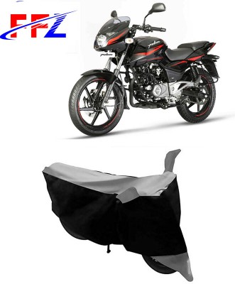 FFZ Waterproof Two Wheeler Cover for Bajaj(Pulsar 180 DTS-i, Black, Grey)