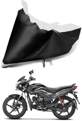 Variety Products Collection Waterproof Two Wheeler Cover for Hero(Passion Plus, White, Black)