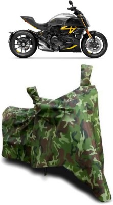 ATBROTHERS Waterproof Two Wheeler Cover for Ducati(Diavel, Multicolor, Green)