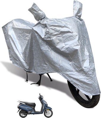 Auto Hub Waterproof Two Wheeler Cover for Honda(Activa 3G, Silver)