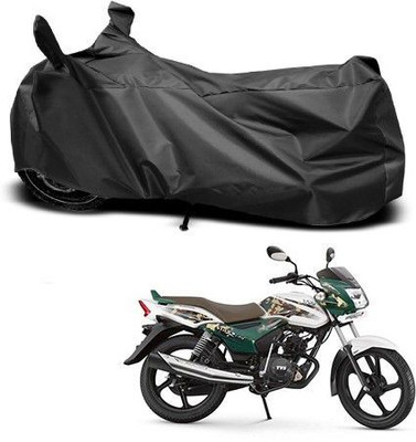 DeepShakshi AUTOMOTIVE Waterproof Two Wheeler Cover for TVS(Star, Black)