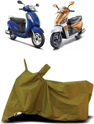 VESMEI Two Wheeler Cover for Mahindra(Gusto, Blue)