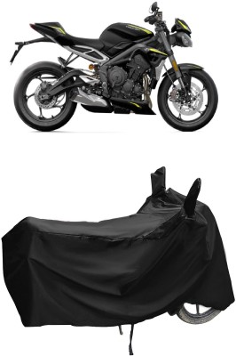 Autoprime Two Wheeler Cover for Triumph(Speed Triple BS6, Black)