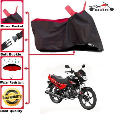 AASHTIK MART Two Wheeler Cover for Hero(Glamour FI, Red, Black)