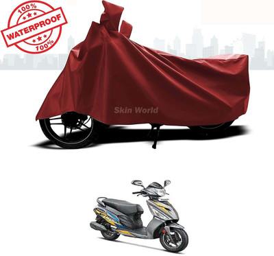 Mdstar Waterproof Two Wheeler Cover for Hero(Maestro Edge, Brown)
