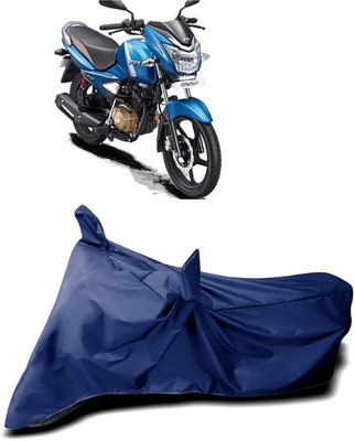 AASHTIK MART Two Wheeler Cover for TVS(Victor, Blue)