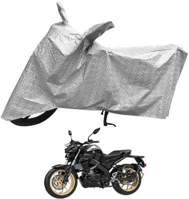 Auto Hub Waterproof Two Wheeler Cover for Yamaha(MT 15, Silver)