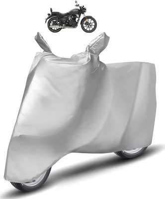 Caronix Two Wheeler Cover for Royal Enfield(Meteor 350, Silver)