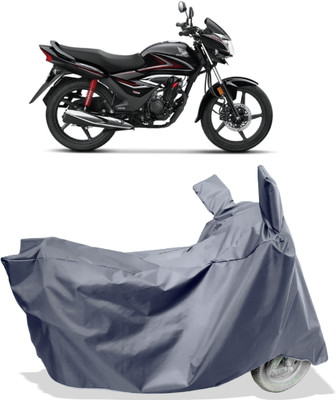 Amexride Two Wheeler Cover for Honda(CB Shine, Grey)