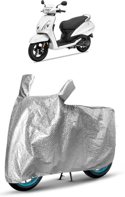 J S R Waterproof Two Wheeler Cover for TVS(Jupiter, Silver)