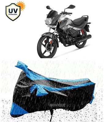 MOVIQUE Two Wheeler Cover for Hero(Passion Pro i3S, Black)