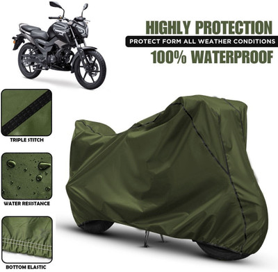 Shiv Kanha Waterproof Two Wheeler Cover for TVS(Raider, Green, Black)