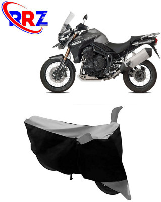 RRZ Waterproof Two Wheeler Cover for Triumph(Tiger 800, Black, Grey)