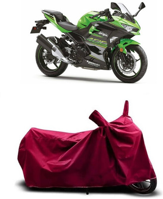 Coxtor Waterproof Two Wheeler Cover for Kawasaki(Ninja 400, Maroon)