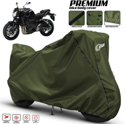xodi Waterproof Two Wheeler Cover for Yamaha(FZ1, Green, Black)