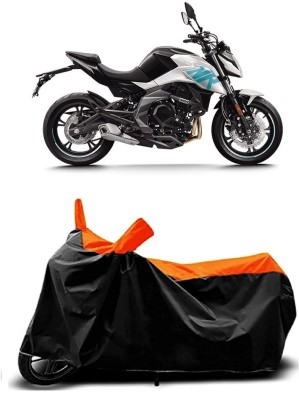 VESMEI Two Wheeler Cover for CFMoto(400NK BS6, Orange)